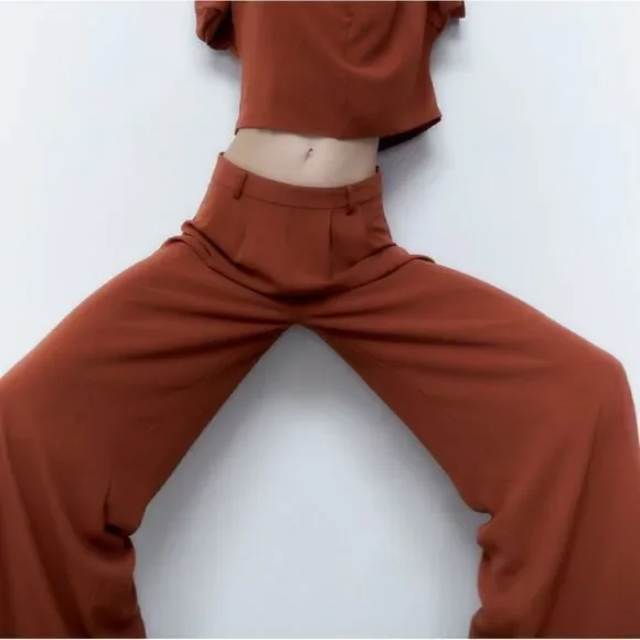 Zara Wide Leg Palazzo Pants - Picture 8 of 11